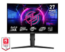 Монитор MSI 27'' MPG 275CQRXF Black, Curved 1500R, 16:9, VA, 2560x1440, 0.5ms, 400cd, 240Hz, 2xHDMI, 1xDP, 2xUSB, 1xUSB-C, HAS