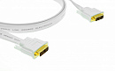 Кабель DVI-D [97-07070015] Kramer Electronics [C-DM/DM/FLAT(W)-15] single link (Вилка - Вилка) плоский (белый), 4.6 м