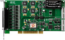Плата Universal PCI с 16 каналами AO с изоляцией, 16 DI, 16 DO
