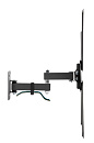 Kromax CORBEL-7 черный 22"-65" макс.30кг настенный поворот и наклон