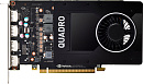 Видеокарта VGA PNY NVIDIA Quadro P2000, 5 GB GDDR5/160-bit, PCI Express 3.0 x16, DP 1.4x4, 75 W, 1-slot cooler, blk