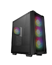 корпус Deepcool CC560 MESH V2 без БП, боковое окно (закаленное стекло), 3x120мм ARGB LED вентилятор спереди и 1x120мм ARGB LED вентилятор сзади, черны