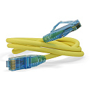 Кабель Hyperline PC-LPM-UTP-RJ45-RJ45-C6-2M-LSZH-YL Патч-корд U/UTP, Cat.6 (100% Fluke Component Tested), LSZH, 2 м, желтый
