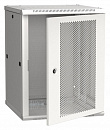 Шкаф коммутационный ITK Linea W (LWR3-15U66-PF) настенный 15U 600x600мм пер.дв.перфор. 90кг серый 500мм 200град. 770мм IP00 IK10 сталь