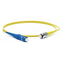 Hyperline FC-S2-9-SC/UR-ST/UR-H-10M-LSZH-YL Патч-корд волоконно-оптический (шнур) SM 9/125 (OS2), SC/UPC-ST/UPC, 2.0 мм, simplex, LSZH, 10 м