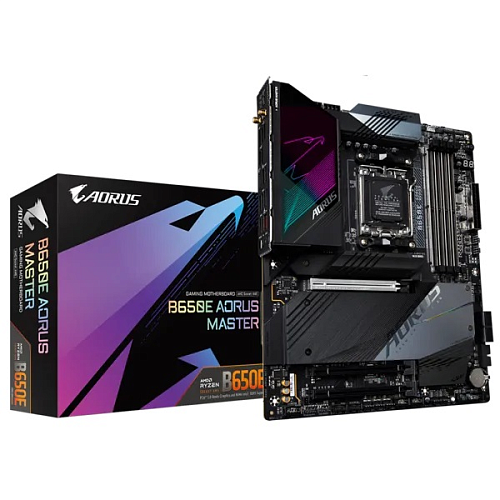 Материнская плата GIGABYTE B650E AORUS MASTER, AM5, B650, 4*DDR5, 4*SATA, 4*M.2, 8*USB 3.2, 4*USB 2.0, Type-C, 3*PCIx16, HDMI, ATX