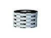 Zebra Wax Ribbon, 40mmx450m (1.57inx1476ft), 2100; High Performance, 25mm (1in) core, 12/box