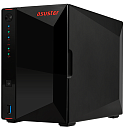 НАС сервер ASUSTOR AS5202T 2-Bay NAS/Media player/Intel Celeron J4005 2.0GHz up to 2.7GHz (Dual-Core), 2GB SO-DIMM DDR4, noHDD(HDD,SSD),/2x 2,5Gb (LA