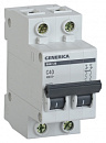 Выключатель автоматический IEK MVA25-2-040-C Generica 40A тип C 4.5kA 2П 400В 2мод серый (упак.:1шт)