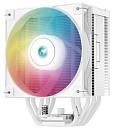 Кулер для процессора DEEPCOOL AG500 DIGITAL WH ARGB LGA1700/1200/115X/AM5/AM4 (9шт/кор, TDP 240W, PWM, ARGB Fan 120mm, 5 тепл. трубок, белый) RET