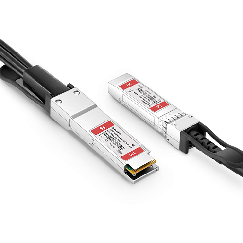 Твинаксиальный медный кабель/ Customized 100G QSFP28 to 4x25G SFP28 Passive Direct Attach Copper Breakout Cable Compatible Brands 2m