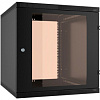 Шкаф коммутационный NT WALLBOX LIGHT 6-65 B (176961) настенный 6U 600x520мм пер.дв.стекл несъемн.бок.пан. направл.под закл.гайки 30кг черный 470мм 16.