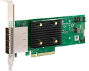 Контроллер Broadcom Controller 9500-16e SGL (05-50075-00) PCIe Gen4 x8 LP, Tri-Mode SAS/SATA/NVMe 12G HBA, 16port(4*ext SFF8644), 3816 IOC, 1 year