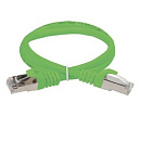 ITK PC02-C5EF-1M Коммутационный шнур (патч-корд), кат.5Е FTP, 1м, зеленый