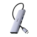 USB-концентратор Netac Hub WF13, Type-C to USB3.0+USB2.0*2+100W PD+HDMI (repl. NT08WF13-30GR)