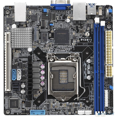 Asus P12R-I Mini-ITX {LGA 1200, 2x DDR4 DIMM (to 64GB ECC UDIMM), 6x USB 3.0 (4 rear), 6x SATA (4 in MiniSAS HD), 1x PCIE x16, 1xM.2 2280, LAN 2x 1Gb,