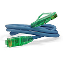 Кабельная сборка Hyperline PC-LPM-UTP-RJ45-RJ45-C6A-1M-LSZH-BL Патч-корд U/UTP, Cat.6a (100% Fluke Component Tested), 10G, LSZH, 1м, синий