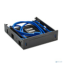 Exegate EX280445RUS Салазки (переходник) для установки HDD 2.5/3.5" в отсек 5.25" с 2*USB3.0 Exegate HD-2U3