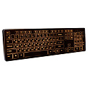 Dialog Katana Клавиатура KK-ML17U BLACK - Multimedia, с янтарной подсветкой клавиш, USB, черная