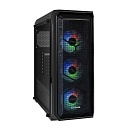 Корпус Exegate EX290164RUS Miditower i3 NEO-NPX700 (ATX, NPX700 12см, 2*USB+1*USB3.0, HD аудио, черный, 3 вент. 12см с RGB подсветкой, контрол