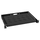 Выдвижная полка 19" для клавиатуры, цвет черный Cabeus JE10-BK Выдвижная полка 19" для клавиатуры, цвет черный (RAL 9004)