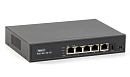 Коммутатор (4084) SKAT PoE-4E-1G-1S коммутатор PoE Plus, мощность 80Вт, порты: 4-Ethernet, 1-Uplink, 1-SFP