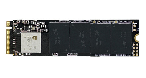 Твердотельный накопитель/ Kingspec SSD NE-256 2280, 256GB, M.2(22x80mm), NVMe, PCIe 3.0 x4, R/W 2200/1300MB/s, IOPs н.д./н.д., TBW 200, DWPD 0.69 (3