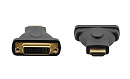 Адаптер для цифровых интерфейсов [99-9497010] Kramer Electronics [AD-DF/HM] DVI розетка на HDMI вилка