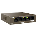 Коммутатор IP-COM G1105PD Коммутатор неуправляемый PoE, 5 портов 5x1 Гбит/с, PoE 4х15,4 Вт (до 30Вт), настольный