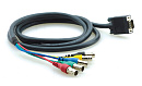 Переходный мониторный кабель VGA (HD15): Kramer Electronics C-GM/5BF-3 VGA (Вилка) на 5 BNC (Розетки), 0.9 м