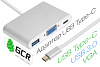 Greenconnect переходник USB Type C -> VGA + USB 3.0 + Type C