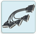 Разветвительный кабель DB25 "папа" x 4, 30 см