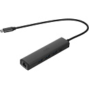 Концентратор USB Type-C Cudy UH605, 1x10/100/1000 Мбит/с, 3хUSB-A 3.2, питание Type-C, без БП