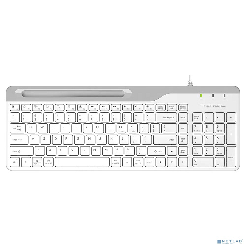 Клавиатура A4Tech Fstyler FK25 белый/серый USB slim [1530217]