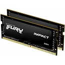 Kingston DRAM 32GB 2666MHz DDR4 CL15 SODIMM (Kit of 2) 1Gx8 FURY Impact KF426S15IB1K2/32