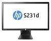 Монитор HP 23" S231d черный IPS LED 16:9 DisplayPort Cam Mat HAS Pivot 250cd USB