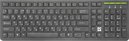 Беспроводная клавиатура ULTRAMATE SM-536 RU BLACK 45536 DEFENDER