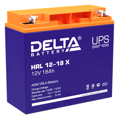 Delta Аккумуляторная батареяHRL 12-18 X