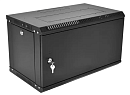 шкаф ЦМО Шкаф телекоммуникационный настенный разборный ЭКОНОМ 9U (600 650) дверь металл, цвет черный