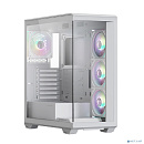 XASTRA Корпус Q600 4ARGB-C10-WH White ATX/Aquarium/Screewless/3x120mm ARGB PWM FM fans/Argb+PWM HUB 10port/ Q600-4FM12A-C10-WH