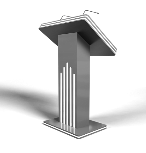 Интерактивная трибуна White Stripes (МДФ) 27" (27 дюймов)