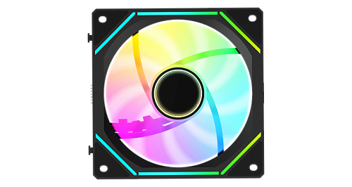 Вентилятор для корпуса Ocypus Gamma F12 UNI BK ARGB 3 IN 1, 3x120x120x25mm, 4-PIN PWM, 800-1800 RPM, 31 DBA MAX, HYDRO BEARING