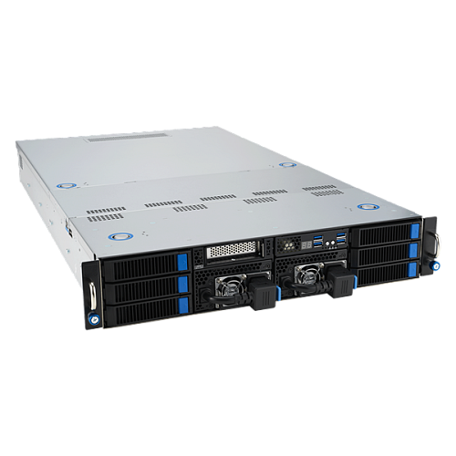 Серверная платформа ASUS ESC4000A-E12-SKU1, 2U GPU, 1 x SP5 LGA6096 EPYC 9004 (400W), 12DIMM DDR5, 2 x 2.5" SATA/SAS*/NVMe + 2 x 3.5" SATA/SAS*/NVMe +