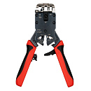 Инструмент обжимной Hyperline HT-3008AR для RJ-45/RJ-12/RJ-11 (упак:1шт) черный/красный