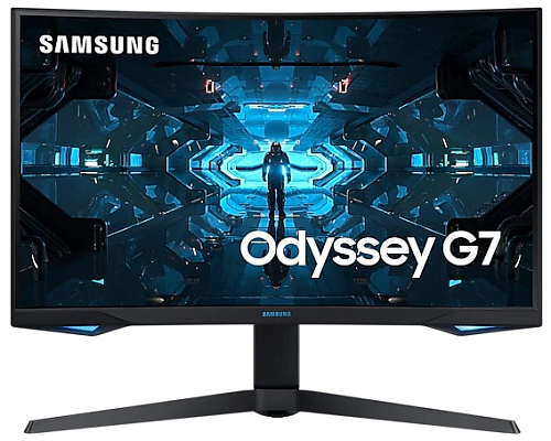 Samsung 31.5" C32G75TQSI VA QLED curved GAMING-монитор Odyssey G7 2560x1440 1ms 2500:1 600cd 178/178 HDMI 2*DP USB-hub 240Hz G-Sync HDR600 HAS Pivot B