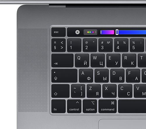 Ноутбук Apple 16-inch MacBook Pro with Touch Bar: 2.4GHz 8-core Intel Core i9 (TB up to 5.0GHz)/32GB/512GB SSD/AMD Radeon Pro 5500M with 8GB of GDDR6