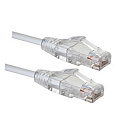 EUROLAN 21S-U6-01WT Коммутационныи? шнур категории 6 SLIM LINE, U/UTP, LSZH, T568B, 1 м, белый