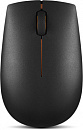 Мышь Lenovo 300 Wireless черный/оранжевый оптическая (1000dpi) беспроводная USB для ноутбука (2but)