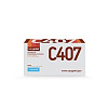 EasyPrint CLT-C407S Картридж LS-C407 для Samsung CLP-320/325/CLX-3185 (1000 стр.) голубой, с чипом