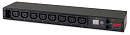 Панель распределения питания APC RACK PDU, METERED, 1U, 16A, 208/230V, (8) C13